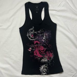 Black W/Design Tank Too